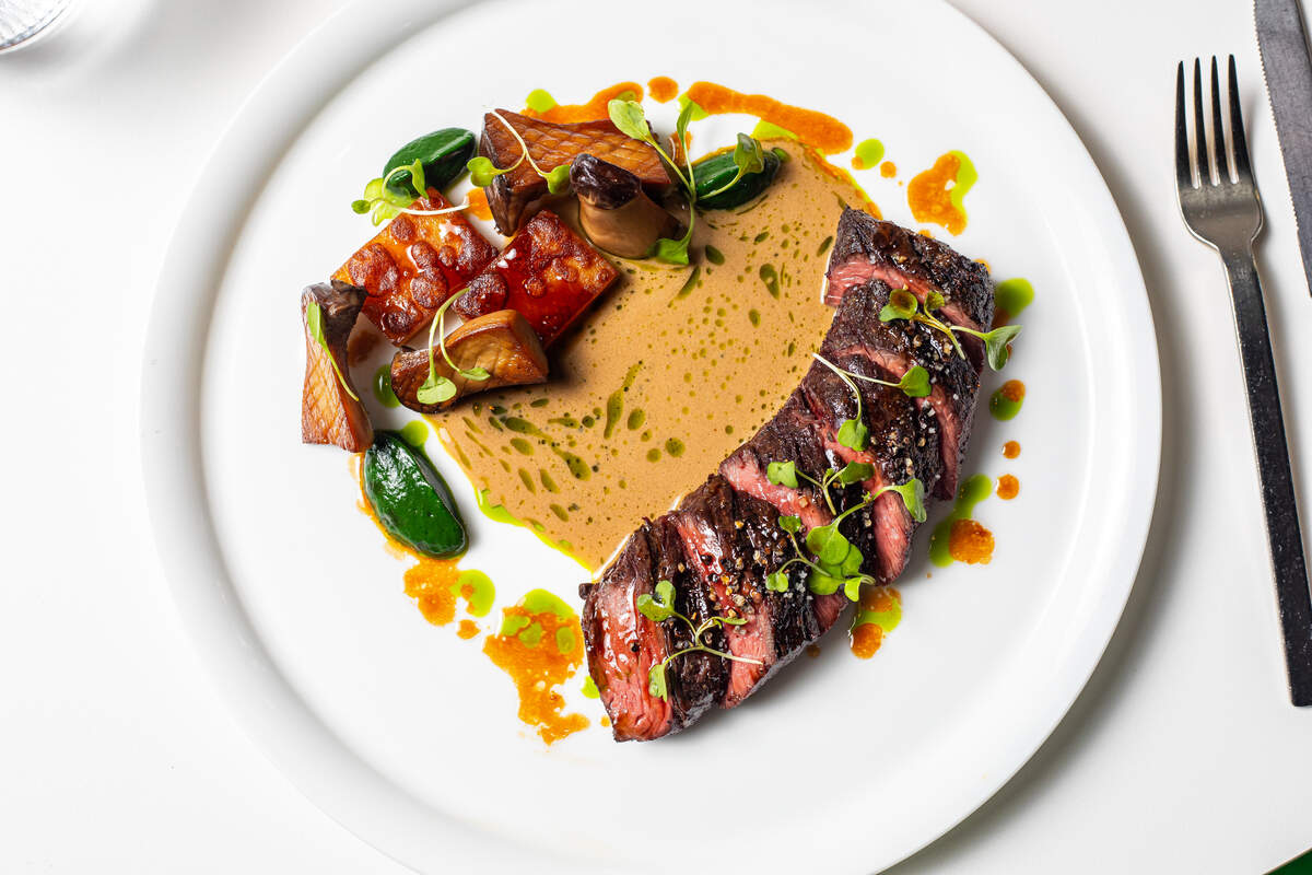 The hanger steak at Le Jardinier is one of the entree options for this year’s Miami Spice menu.